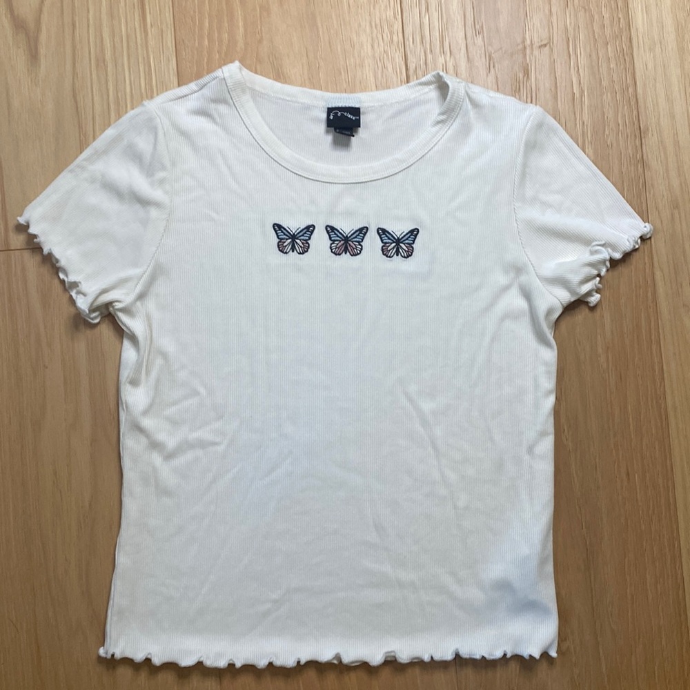 Girls Art Class top with butterflies